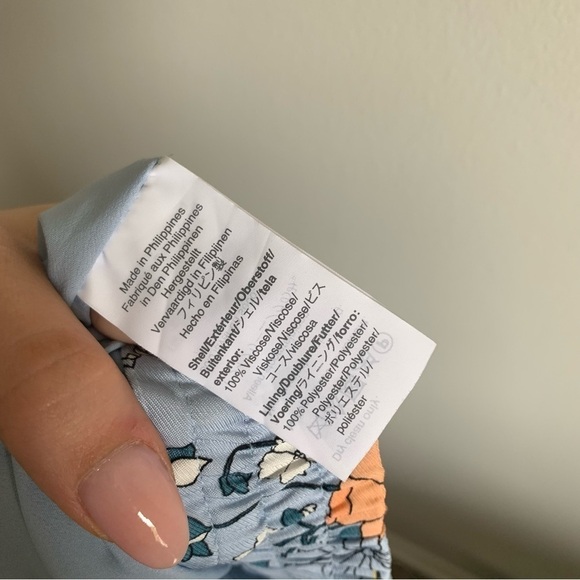 NWT J. crew high rise garden floral tapered trouser pant blue size 8 - Picture 5 of 10